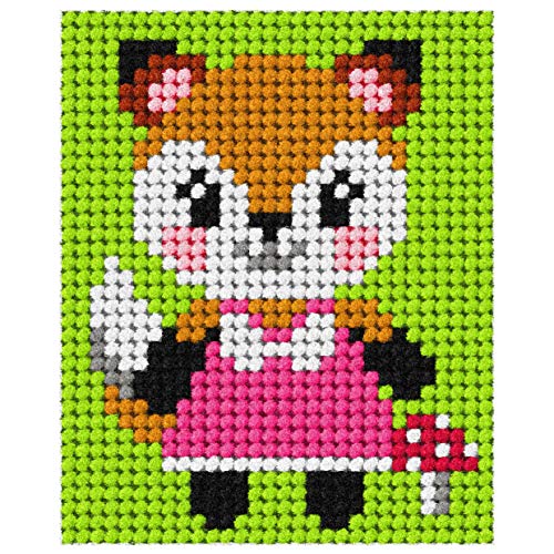 Orchidea Tapestry Kit: My First Fox, 17 x 20.5cm, Multi