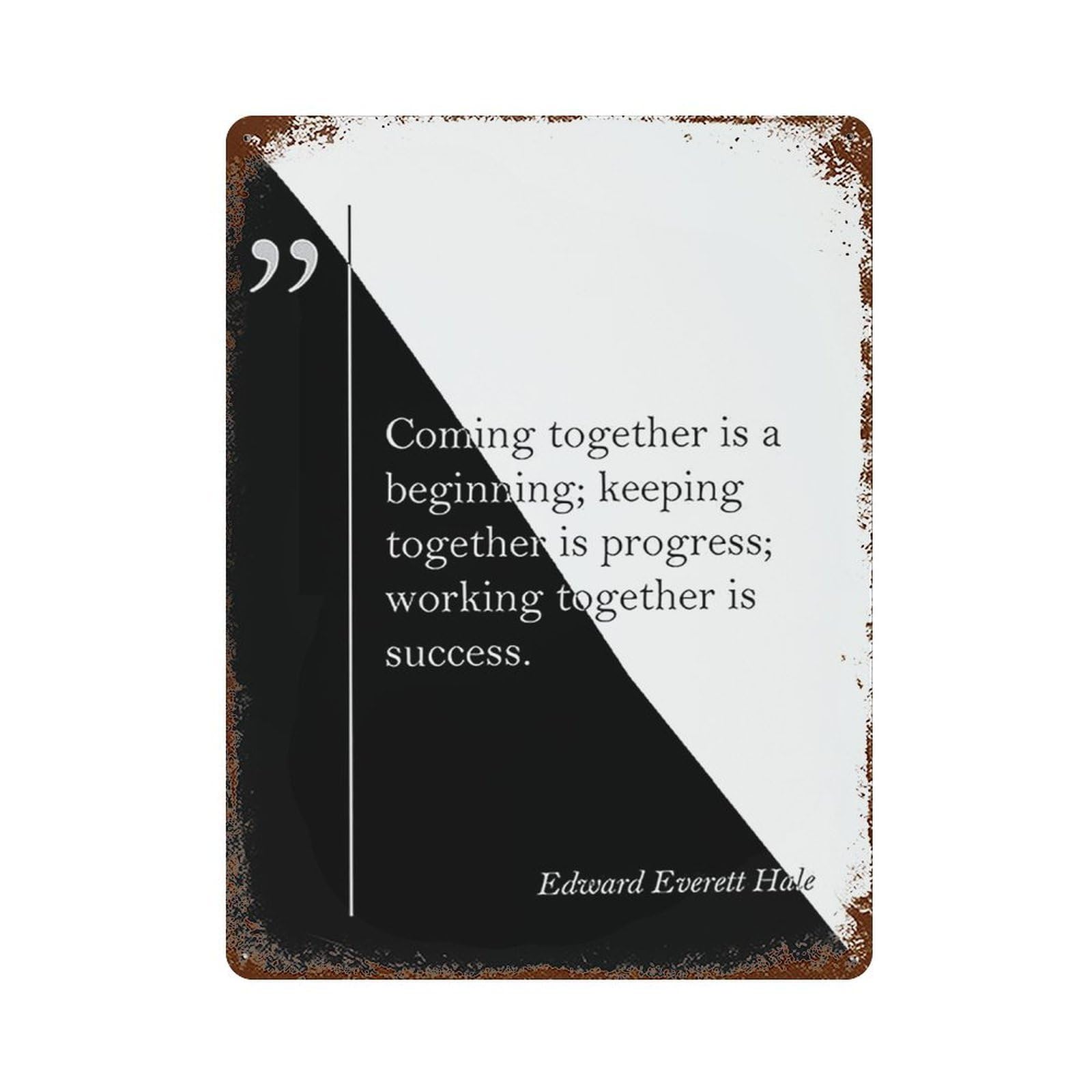 xiaoxiaoshen Coming Together Is A Beginning Wall Decor Art Metal Tin Poster Modern Home Decor Art Home Bar Shop Decorations Vintage Sign 40x30cm