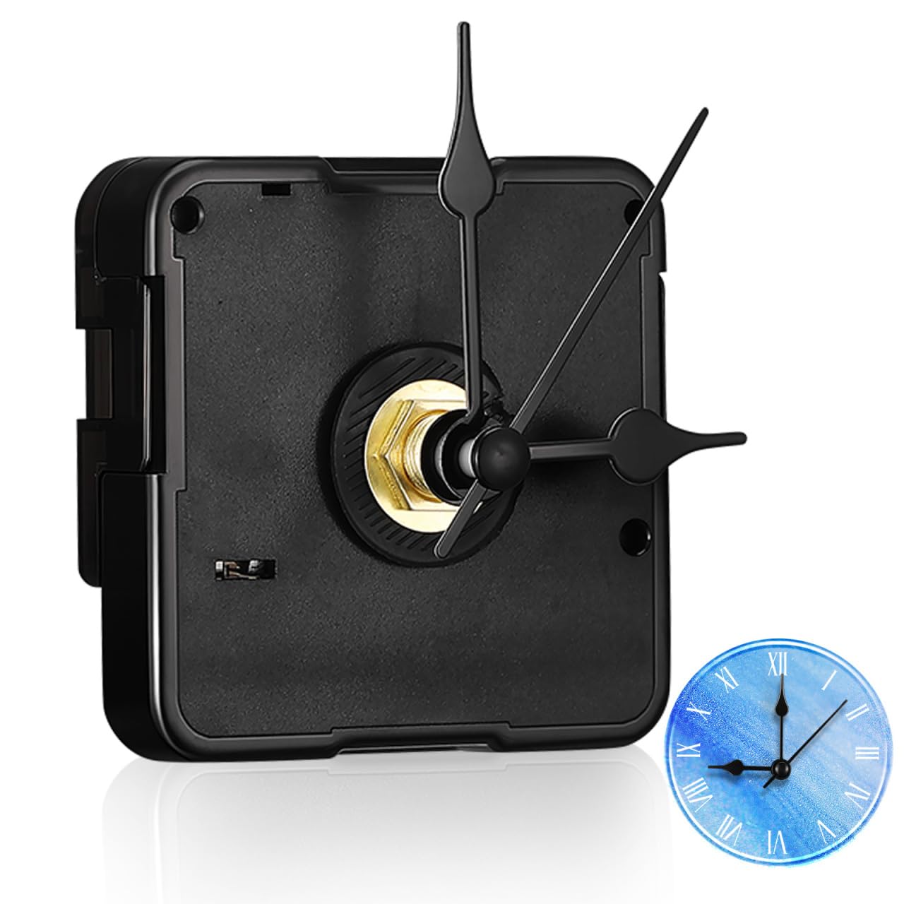 ULTECHNOVO Silent Quartz Clock Mechanism, Battery Powered Movement Hands