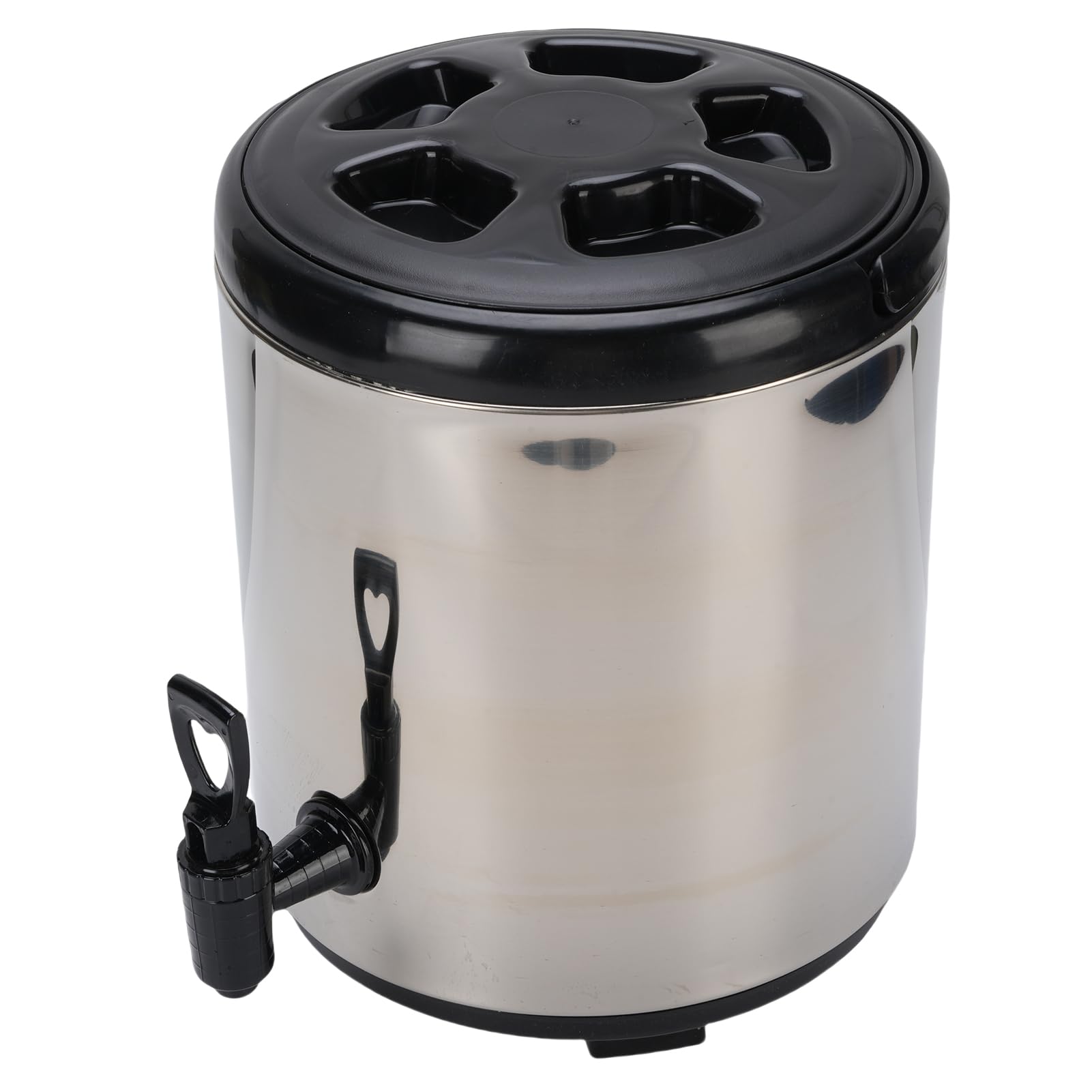 Dispenser per Bevande Calde e Fredde da 6 Litri, Dispenser per Bevande Calde e Fredde in Acciaio Inossidabile 304 con Doppia Parete Isolante, Maniglia e Beccuccio Facile da Versare per