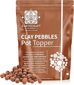 Clay Pebbles for Plant Pots   Lightweight Expanded Clay Pebbles for Plants & Hydroponics   Ideal for Drainage & Aeration   Clay Pebbles 20L & More 1L-50L 5 Litre
