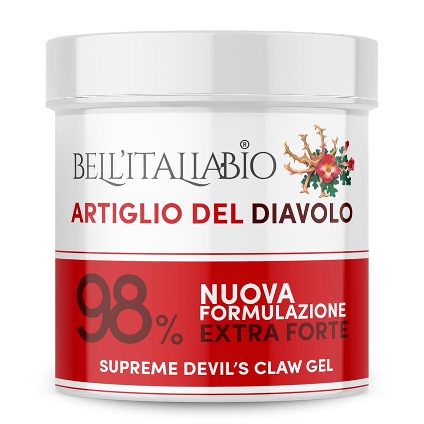 Immagine del prodotto Artiglio del Diavolo Extra Forte Gel al 98%, Pomata Artiglio del Diavolo Formula Naturale e Professionale per Massaggi a Muscoli e Articolazioni 550 ml - BELL'ITALIABIO
