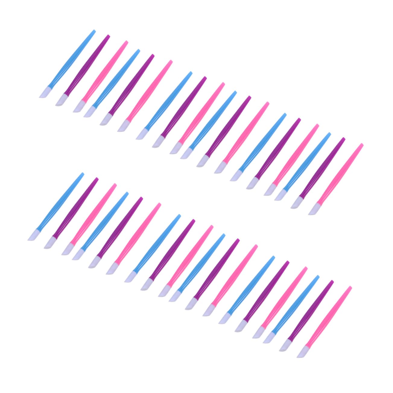 Ipetboom 72pcs Professional Nail Art Cleaning Supplies Plastic Cuticle Pusher Easy to Carry Manicure Tool for Levels