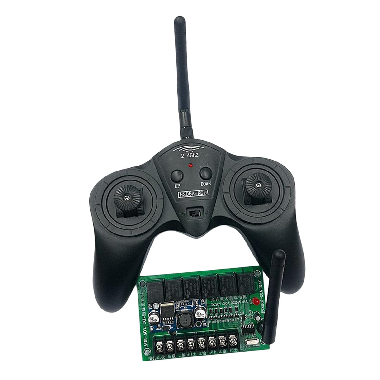 Oshhni Módulo Receptor Inalámbrico para Control Remoto RC, 2.4G 6 Canales, Múltiples Funciones, Plástico, Compatible con Coches de Control, B