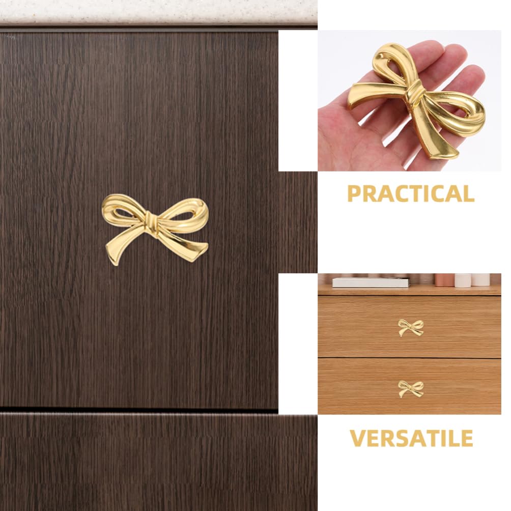 Homoyoyo 4piezas Tiradores De Puerta Forma De Lazo De Manijas De Cajón Para Armarios Estilo Elegante y Resistente Accesorios Para Muebles y Decoración Del Hogar