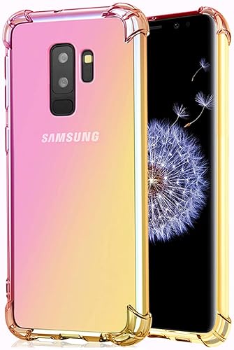 Funda para Galaxy S9 Plus, transparente y bonita funda para teléfono S9+ Plus, delgada, antiarañazos, flexible, de poliuretano termoplástico,