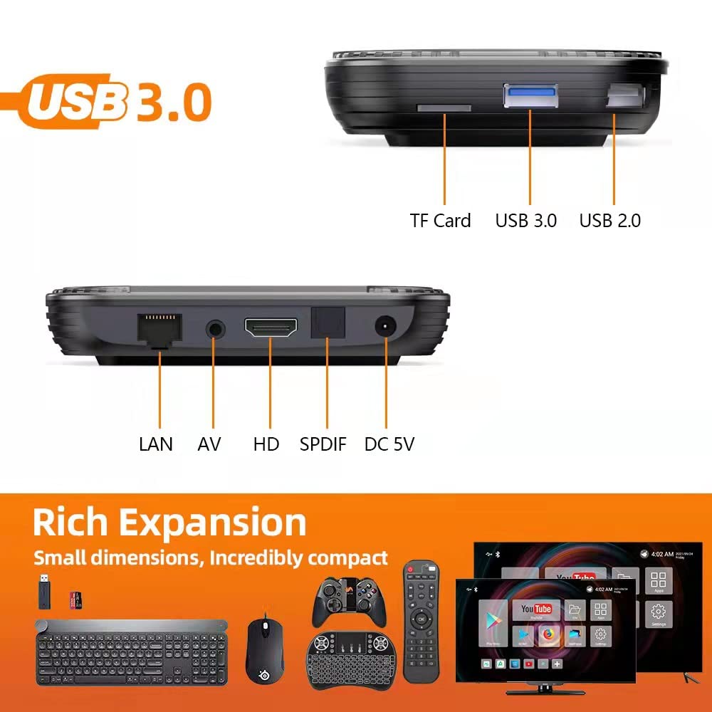 HK1RBOX X4S Android TV Box – Amlogic S905X4 Cortex-A55, 4 GB RAM 64 GB di archiviazione, Android 11.0, decodifica 8K, USB 3.0 e WiFi AC Dual-Band