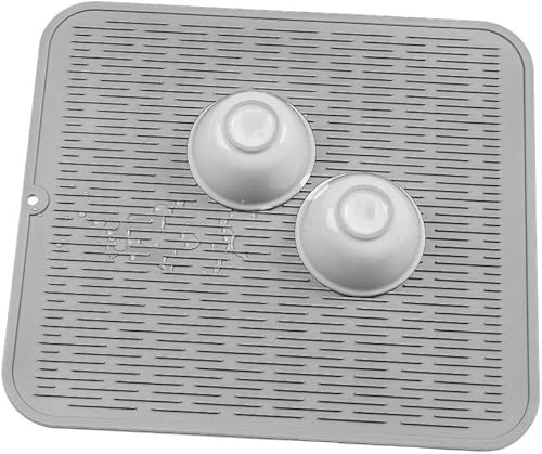 Miniatura 457 de Tapete de silicona para secado de platos para múltiples usos, fácil de limpiar, ecológico, resistente al calor, tapete de silicona para encimera