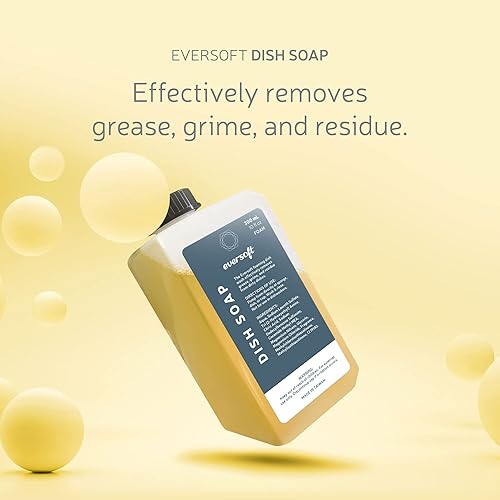 Miniatura 4 de EZbrnd 1010B-DS Eversoft - Dispensador de jabón manual de espuma para cocina, baño, oficina, caravana, Airbnb, 10.1 fl oz, color negro