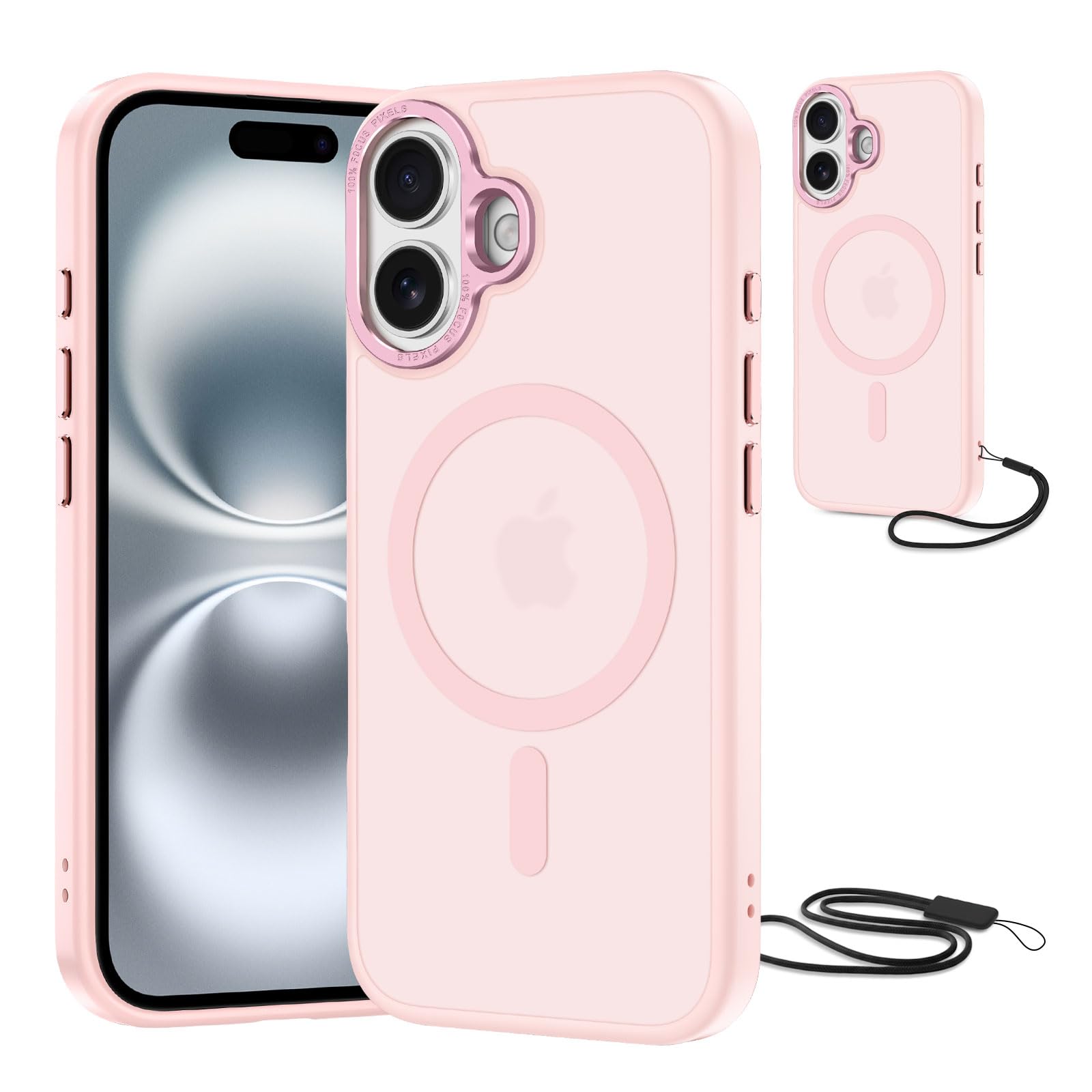 NEW'C Magnetisch Hülle für iPhone Serie kompatibel mit MagSafe Ultimate, stoßfest – starker Magnetismus und militärischer Schutz