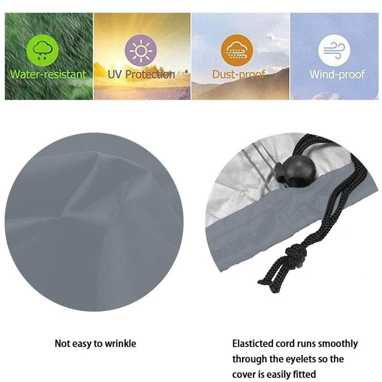 Funda protectora para silla de ruedas, Funda impermeable para scooter de movilidad, Funda protectora para silla de ruedas eléctrica Funda impermeable para exteriores a prueba de polvo (115 x 75 x 130