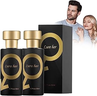 Lure Her Perfume for Men, Lure Her Cologne for Men, Pheromone Oil Lure Her, Pheromone Cologne for Men Attract Women, Long Lasting Golden Lure Pheromone Perfume (2pcs men)