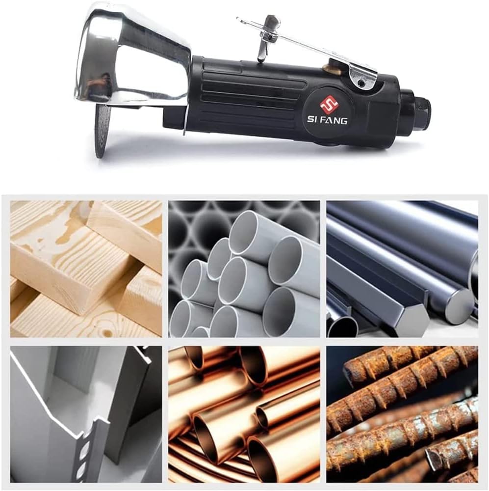 3inch Air Cut Off Tool,Angle Grinder Pneumatic Cutting Machine With 5-Pieces 3" Cutting Disc Set,Free Speed 20000RPM