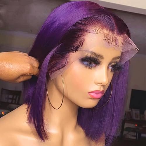 Miniatura 3 de cute fairy Peluca de cabello humano con encaje frontal de 13 x 4 pulgadas, línea capilar natural prearrancada HD transparente encaje frontal de