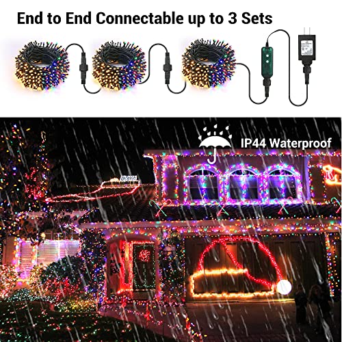 Christmas String Lights, 115Ft 300 Led Color Changing String Lights, 11 Modes Warm White & Multicolor Xmas Lights, Connectable Dimmable Tree Lights With Remote For Indoor Outdoor Party Home #TOP4
