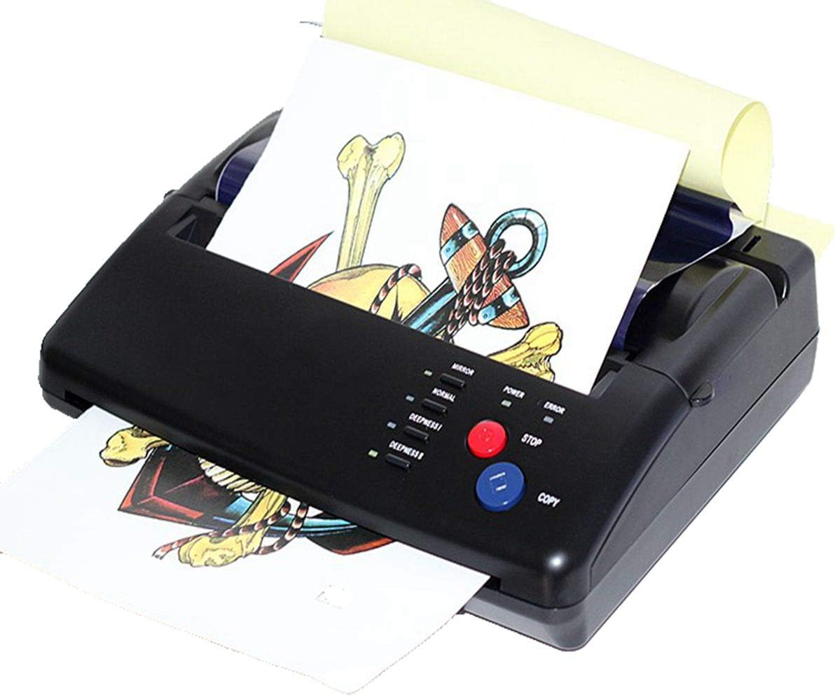 Amazon.co.jp コピー機プロフェッショナルタトゥーマシン、2TypesポータブルA5A4ペーパータトゥートランスファーステンシル