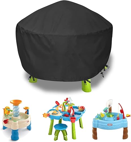 Little Tikes Spiralin Seas Waterpark - Cubierta para mesa de juego de parque acuático cubierta para mesa de agua de arena cubierta para juguetes al