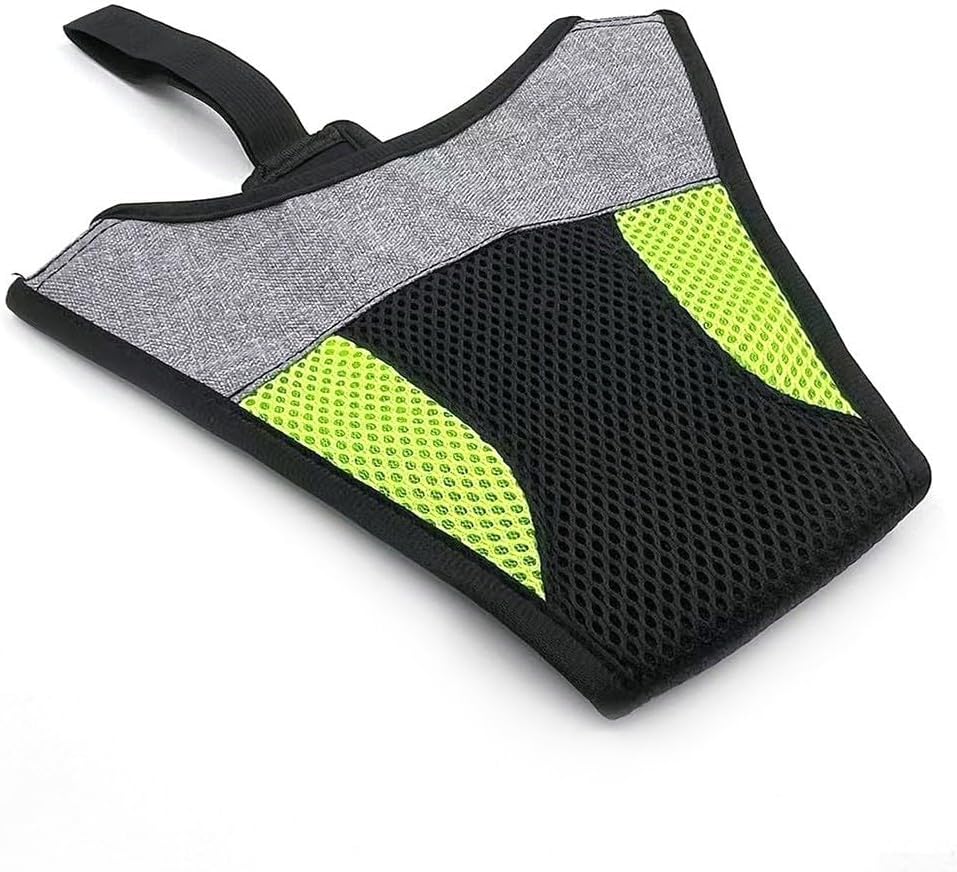 Bicycle Trainer Sweat Guard, Waterproof Sweatband Net with Phone Holder, for Indoor Cycling Stationary Bike(green)