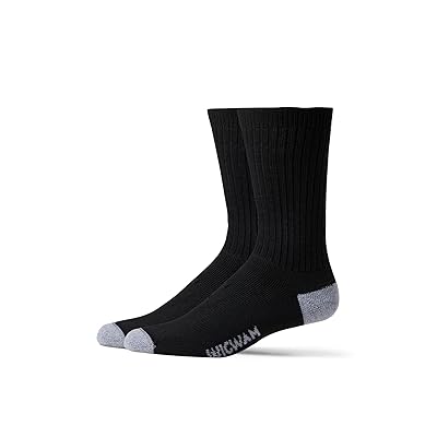 Wigwam Diabetic Sport Crew, 2 Pack Crew Cut Socks Shoes Black