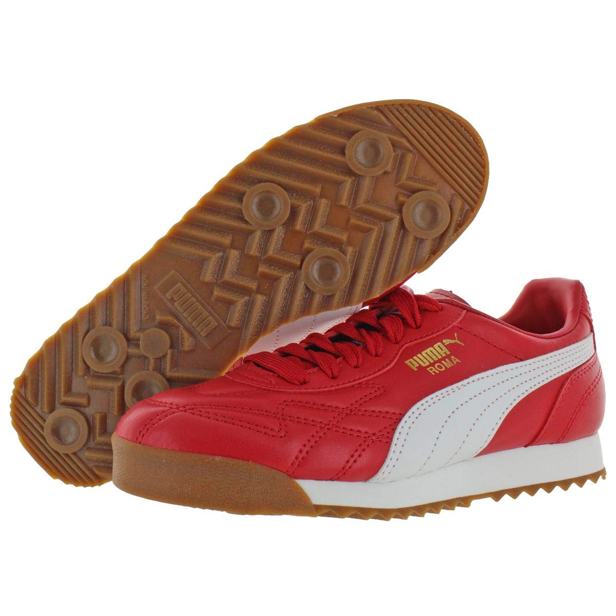 Puma Boys Roma Anniversario Jr Trainers Sneakers Red 5.5 Medium (D) Big Kid