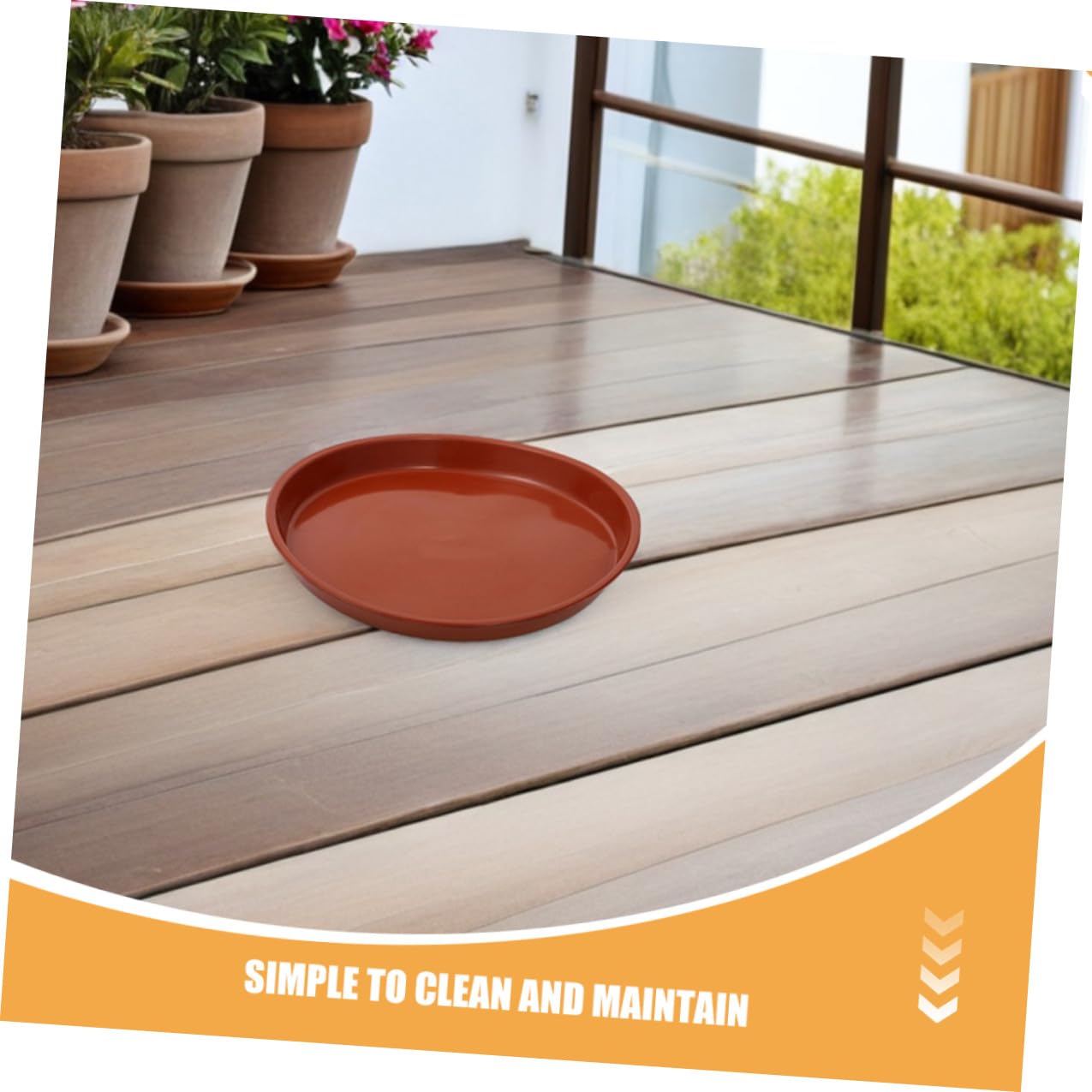 jojofuny 25 Piezas Bandejas Redondas de Plástico para Plantas Platillos para Macetas con Drenaje Reutilizables Bandeja para Jardín Interior y Exterior Base Resistente para Suculentas y