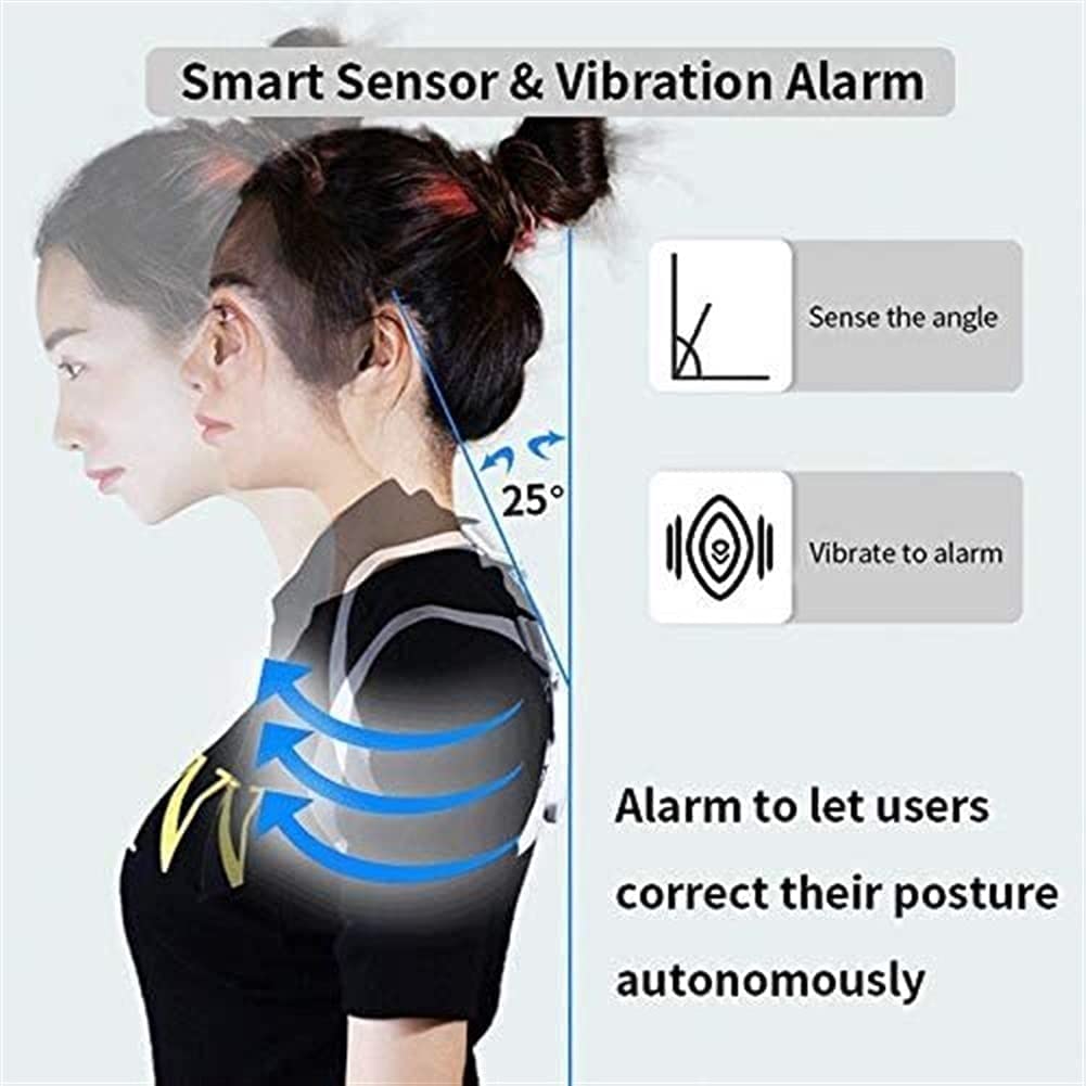 Postura Correzione della schiena Ambientazione interna Intelligente Clavice Spina Spalla Smart Tips Lunghezza regolabile Supporto posteriore Postura(Grey)