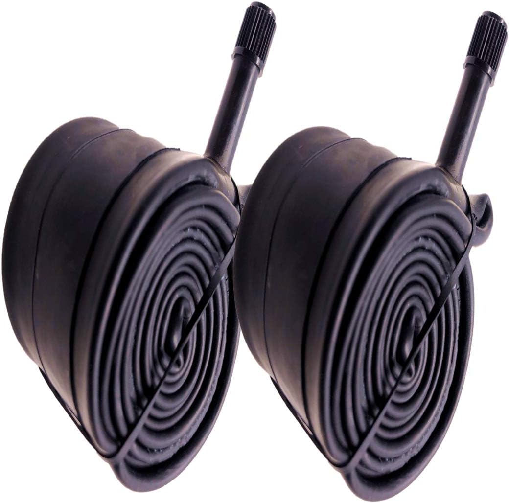 2 Pack 24 Inch Bike Tube Plus, 24x1.75/1.95/2.10/2.125 Schrader Valve MTB Bike Inner Tubes