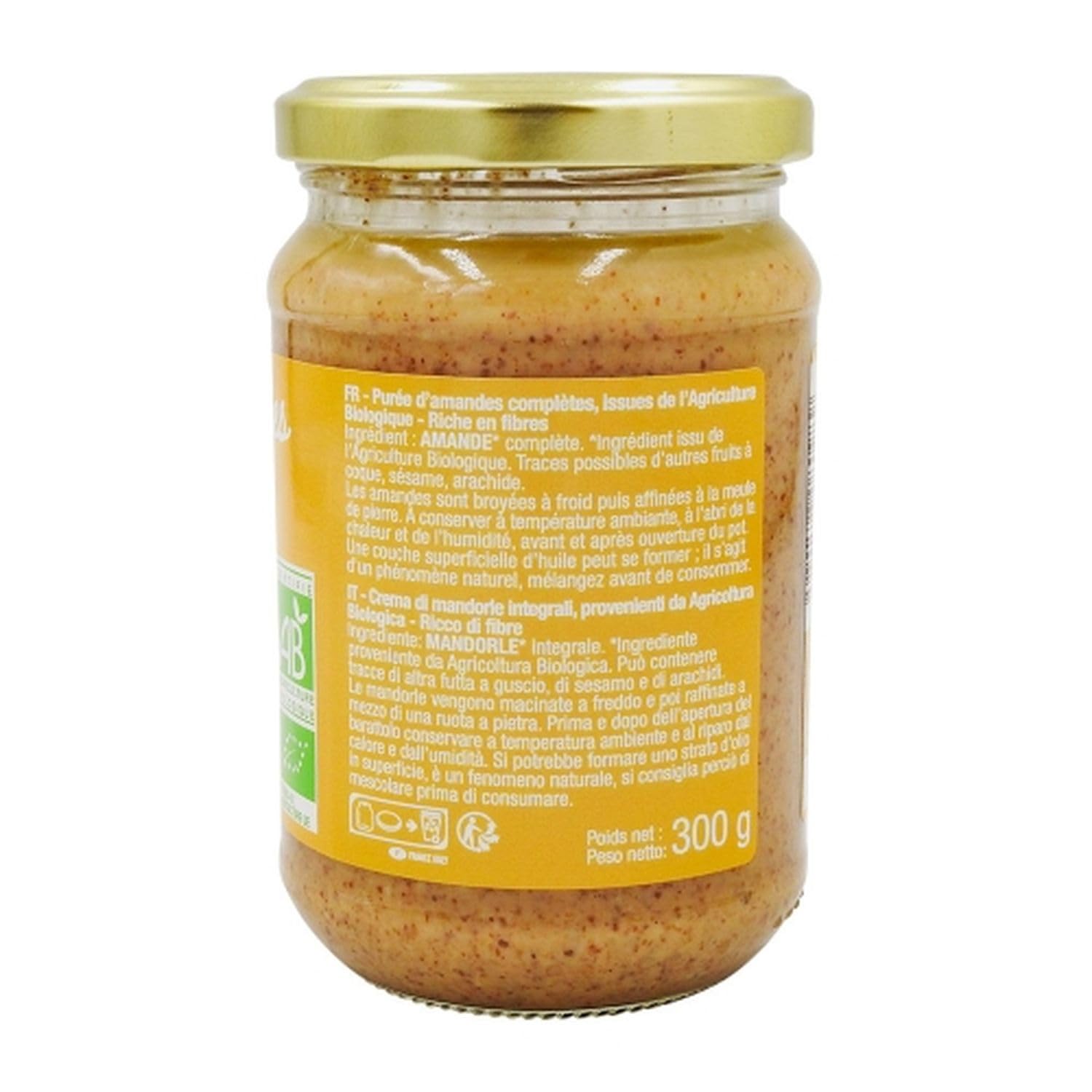 Purée d'amande complète BIO - Pot 300g