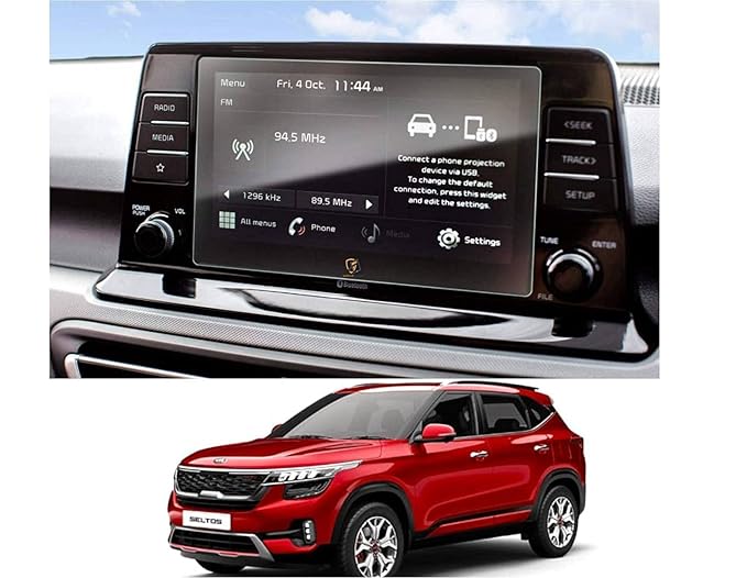 Gear Guard Screen Protector For Kia Seltos 8 inch Infotainment Touch Screen system - Clear
