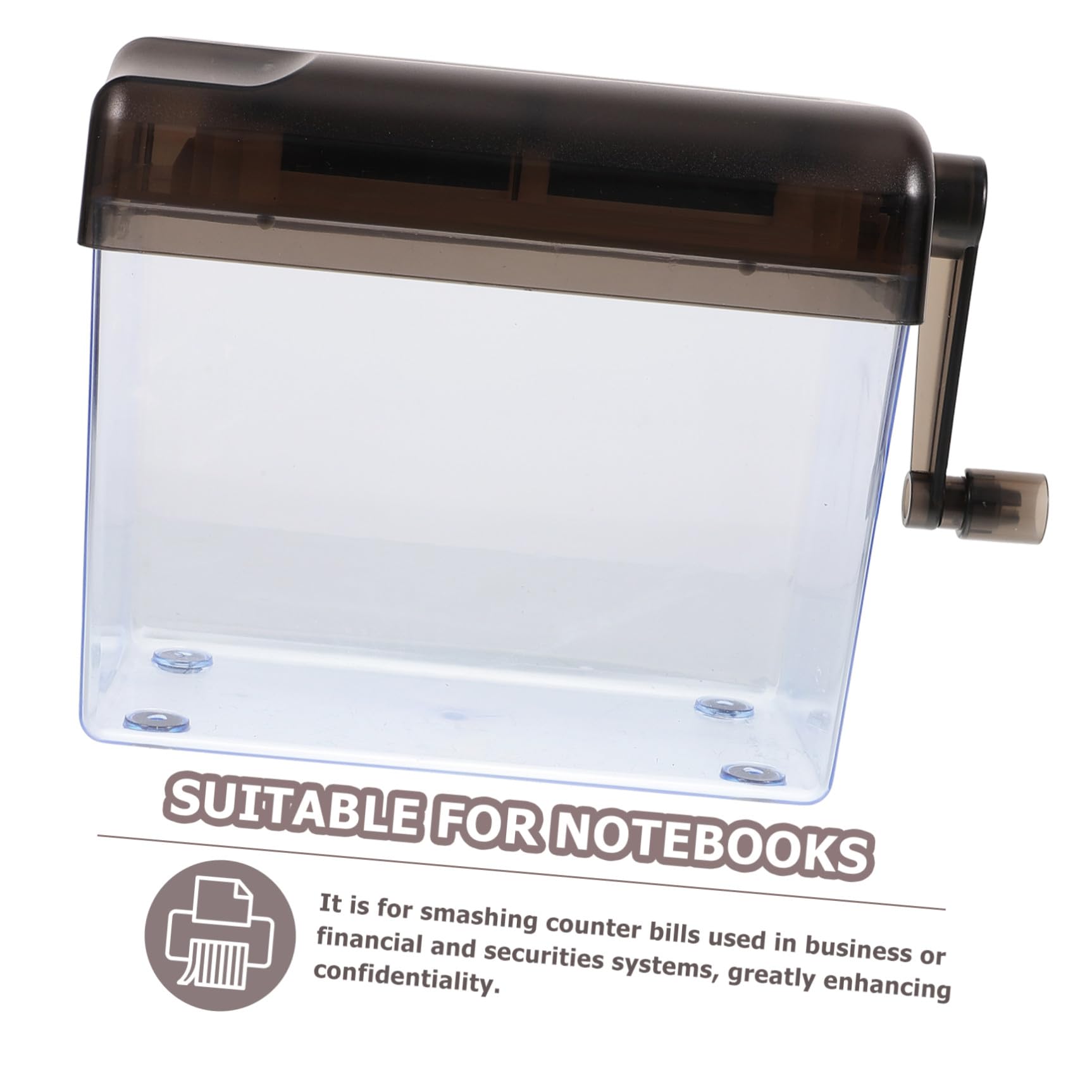 Homoyoyo Distruggidocumenti Manuale Portatile per Uso Familiare Protezione Secondaria File, Materiale Abs Resistente e Design Semplice per Scrivania Ufficio e Casa