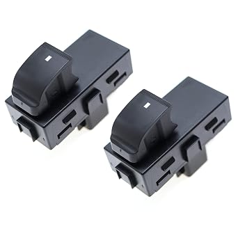 Woodzdon 2pcs Passenger Power Window Switch Button for GM 22895545 25877776 Front Right/Rear Left/Rear Right for Chevrolet Silverado 1500 2500 HD 3500 HD Suburban Tahoe for GMC Sierra Yukon & Yukon XL