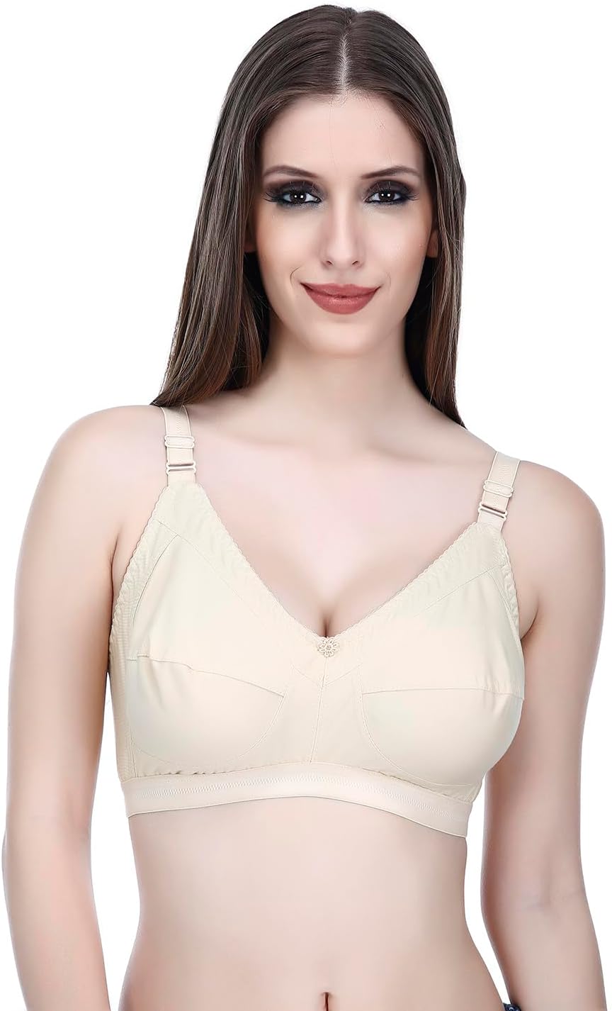 Elina Women's Hosiery Non-Padded Wire Free Regular Bra