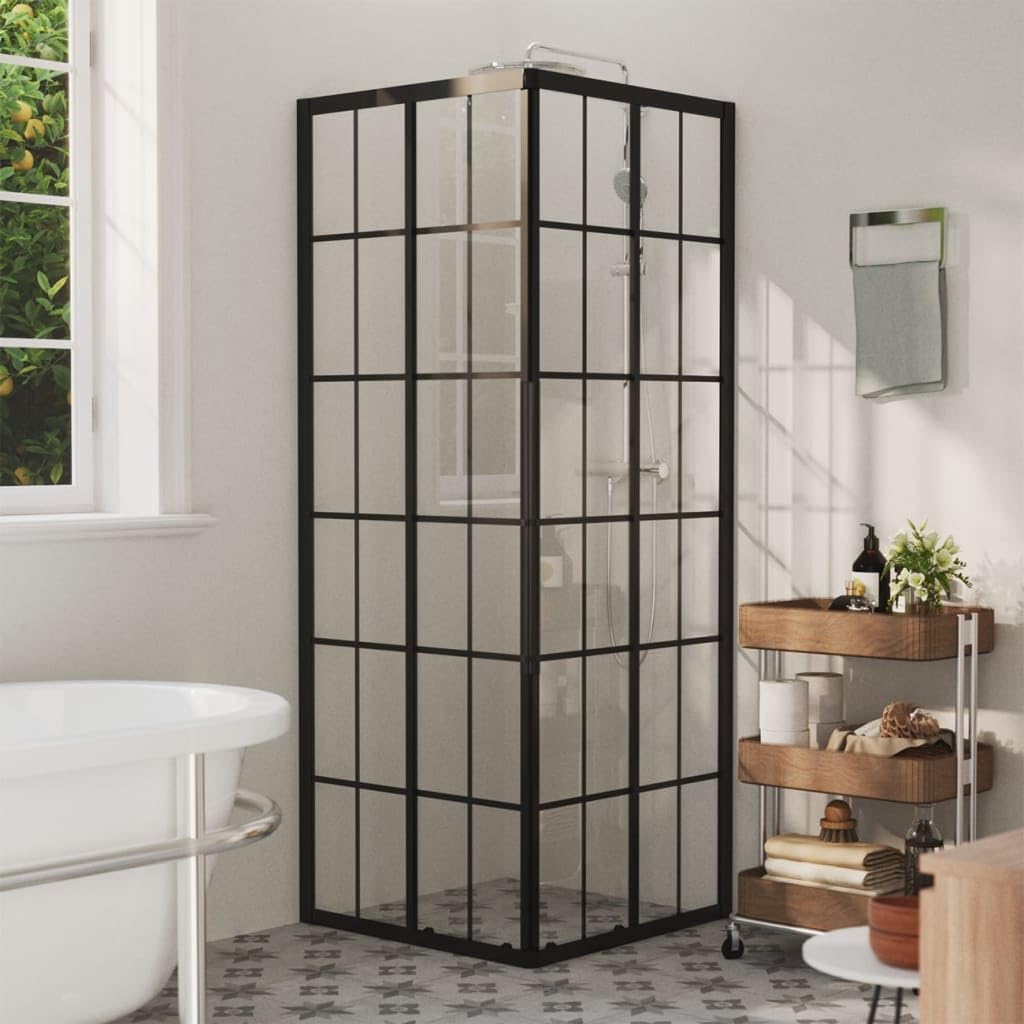 Shower Cabin 27.6x27.6x70.9 Inch Framed Shower Enclosure with Clear Glass Side Panels for Modern Bathroom Renovation