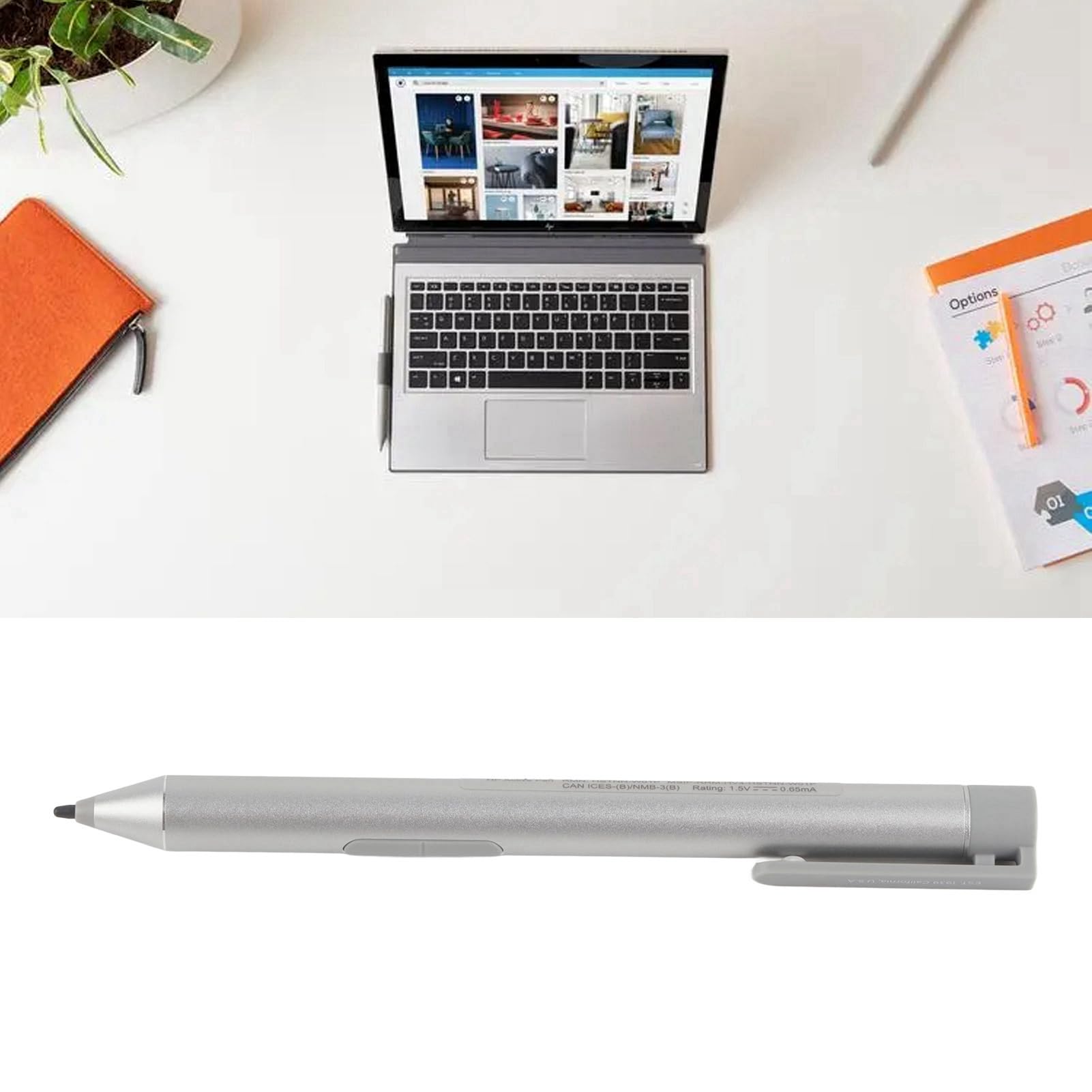 Active Pen para HP, Active Stylus para HP Elite X2 1013 G3 para HP EliteBook X360 G3 G4 para HP ProBook G1, Reemplazo Active Stylus Digital Pen, 2048 Niveles de Presión