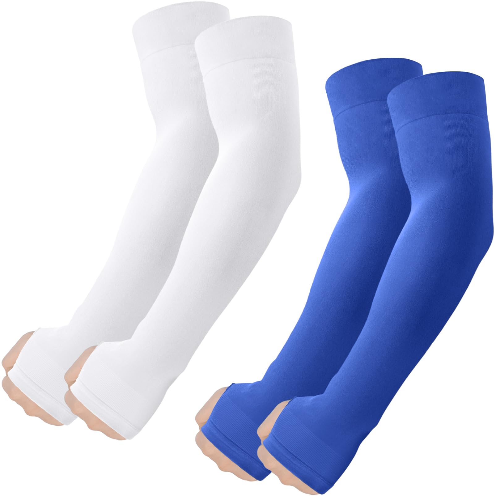 ROXUN Arm Sleeves with Thumb Hole, Cooling UV Sun Protection for Men/Women
