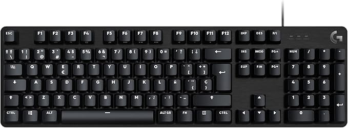 Logitech G413 SE Full-Size Teclado Mecánico para Gaming - Retroiluminado con Interruptores Mecánicos Táctiles, Anti-Ghosting, Compatible con Windows, macOS, Disposición QWERTY Español - Negro