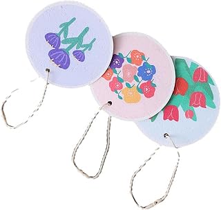 Compressed Cellulose Kitchen Sponges, Non Scratch Dish Sponge for Cars and Bathroom, Flower Printed Pattern, Ideal for Cleaning, Makeup Removal, DIY Crafts for Kids