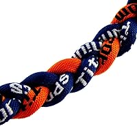 Vista 25 de MapofBeauty Dos colores moda tres trenzado cuerda Tornado collar