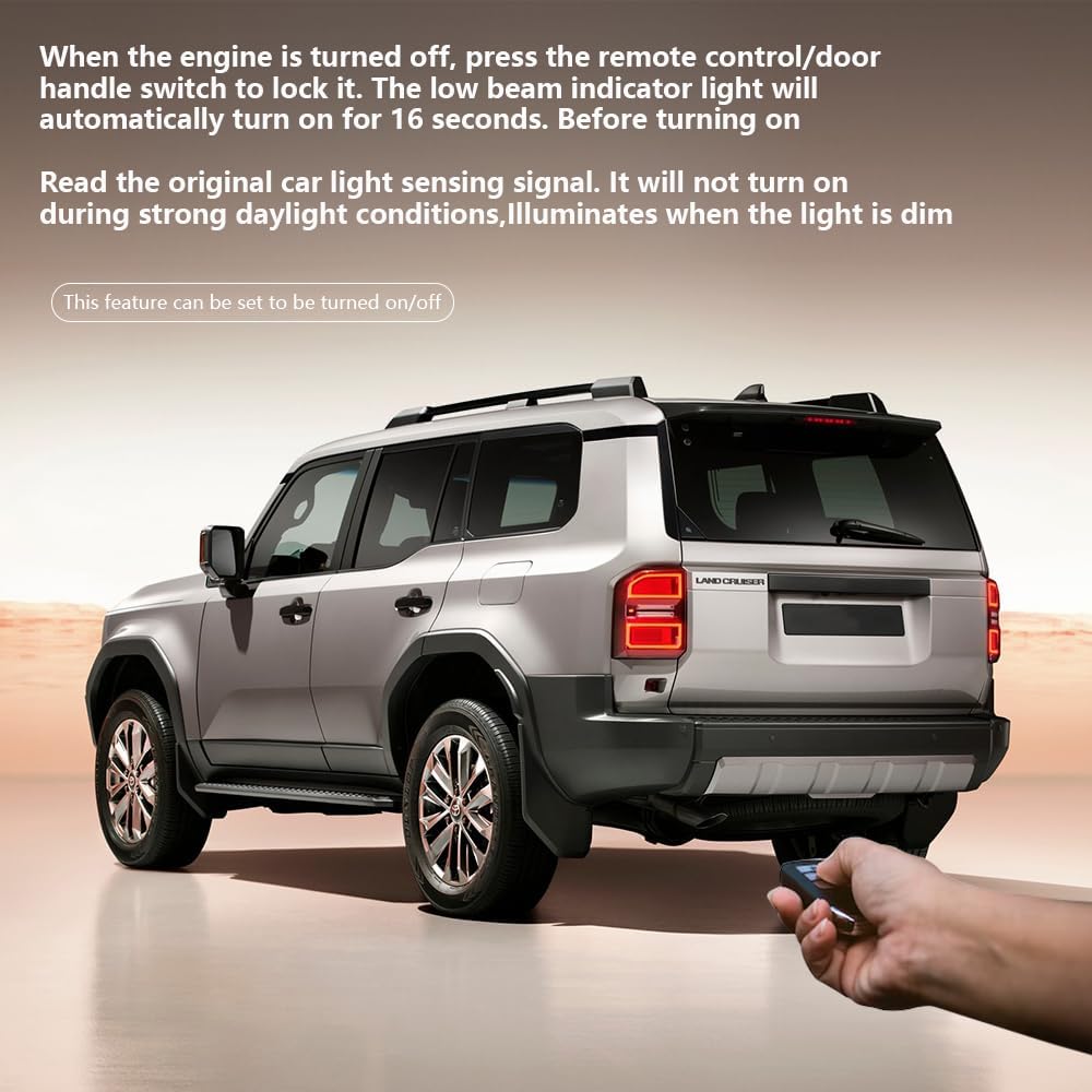 Remote Power Car Window Closer Auto Lift Close Open Door Speed Lock Headlight Delay Kit Module Device for Prado LC250 2024 Accessories
