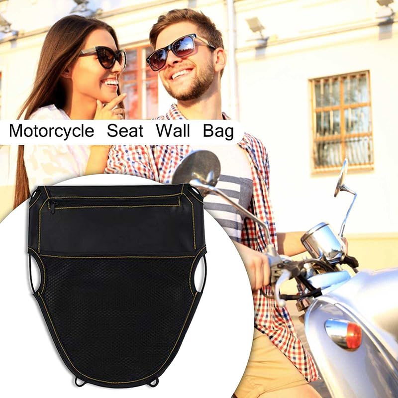 Amazon | Ladruph シートインナーポケットバイク用 裏面装着PUレザー