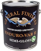 Vista 2 de General Finishes Enduro-VAR II - Capa superior de uretano a base de agua, 1 galón, brillante