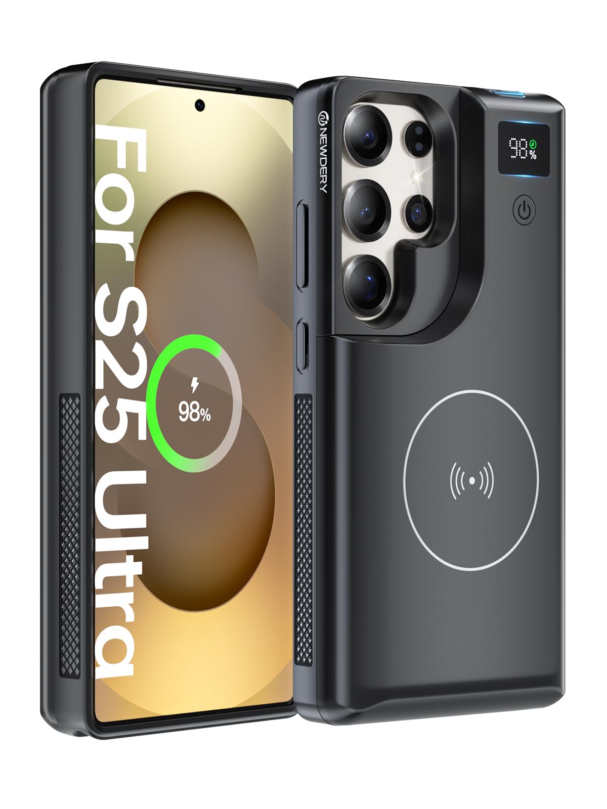 Amazon.com: NEWDERY for Samsung Galaxy S25 Ultra Battery Case 6.9