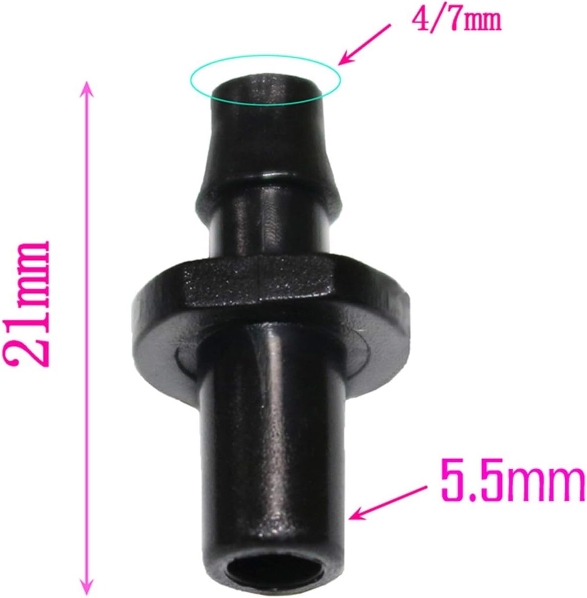 Utility Hose Butt Kitchen Garden Hose 50Pcs1/4''Mm Hose Fittings Gardening Public Greenricultural Production and Irrigation Sprinkler System Connector (Diameter : 1/4'')/1/4''