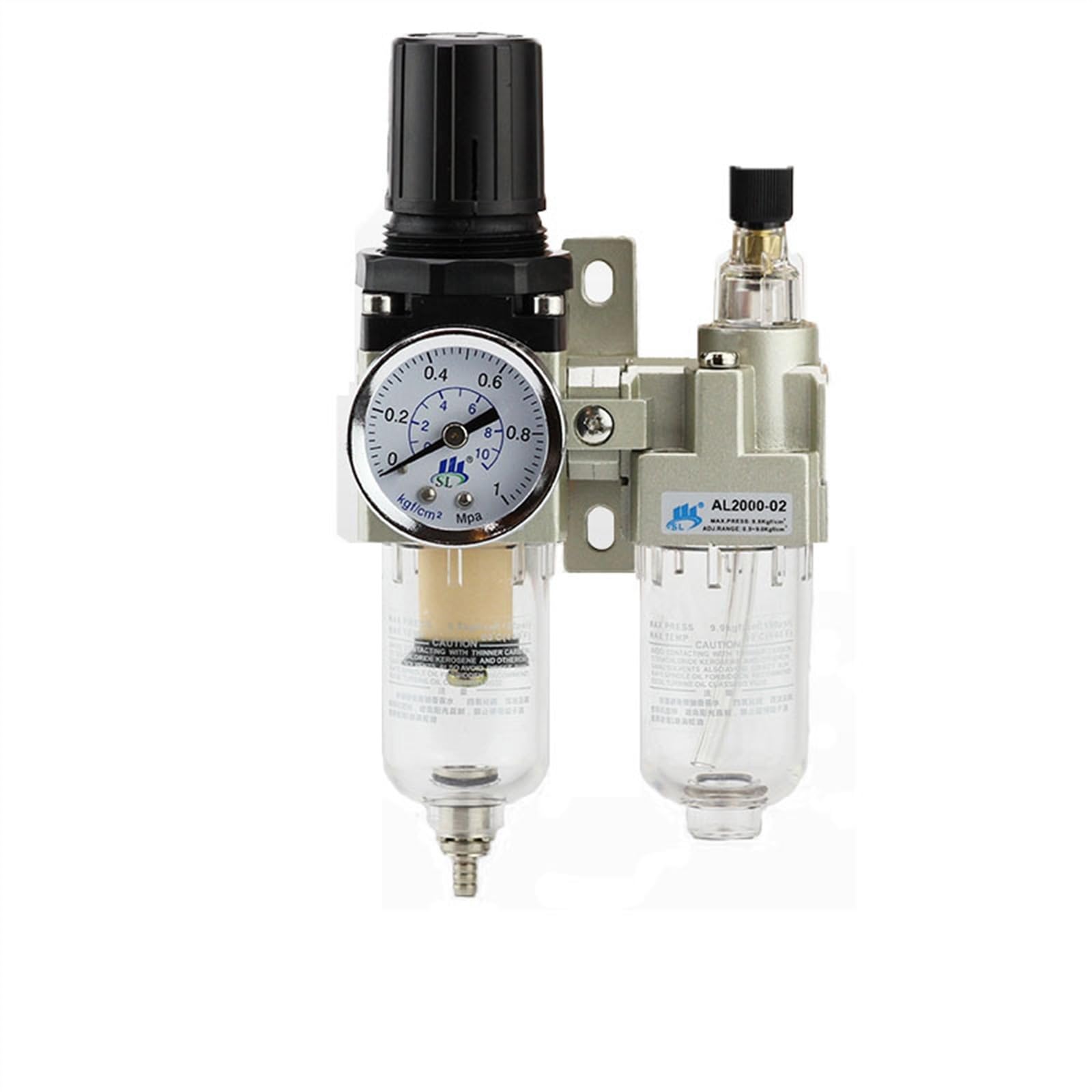 Filtre régulateur pneumatique AC4010-04 pour compresseur d'air comprimé G3/8
