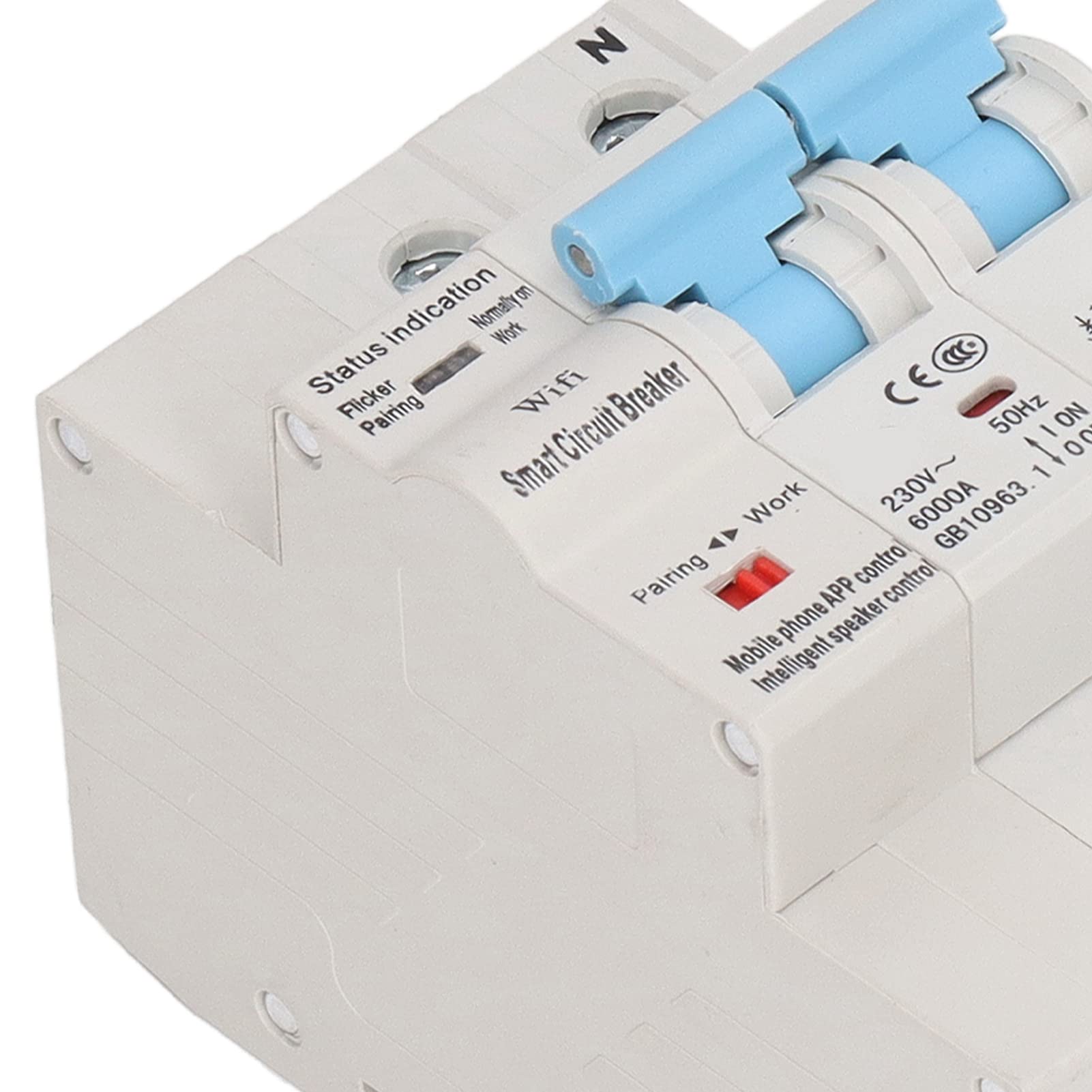 FTVOGUE Inteligentny Wyłącznik Obwodu WiFi 2P, montaż na szynę DIN z