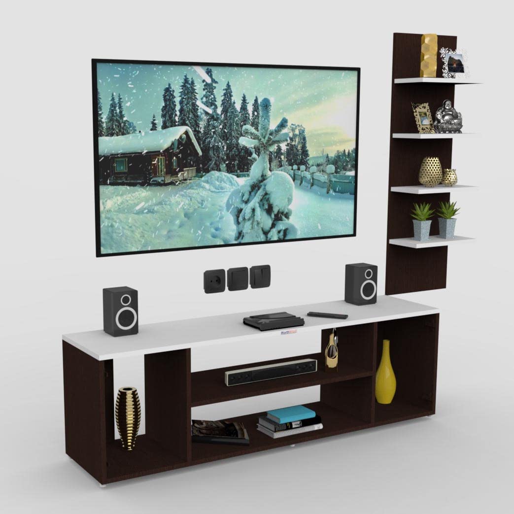 ACME Furniture GRANDVIEW TV SHELF TVボード Northwood Roger Grand TV Cabinet With Wall Shelves - Engineered