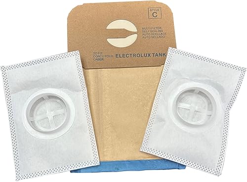Bolsas de repuesto prémium estilo C para aspiradoras Electrolux tipo C (24 bolsas2 filtros posteriores)