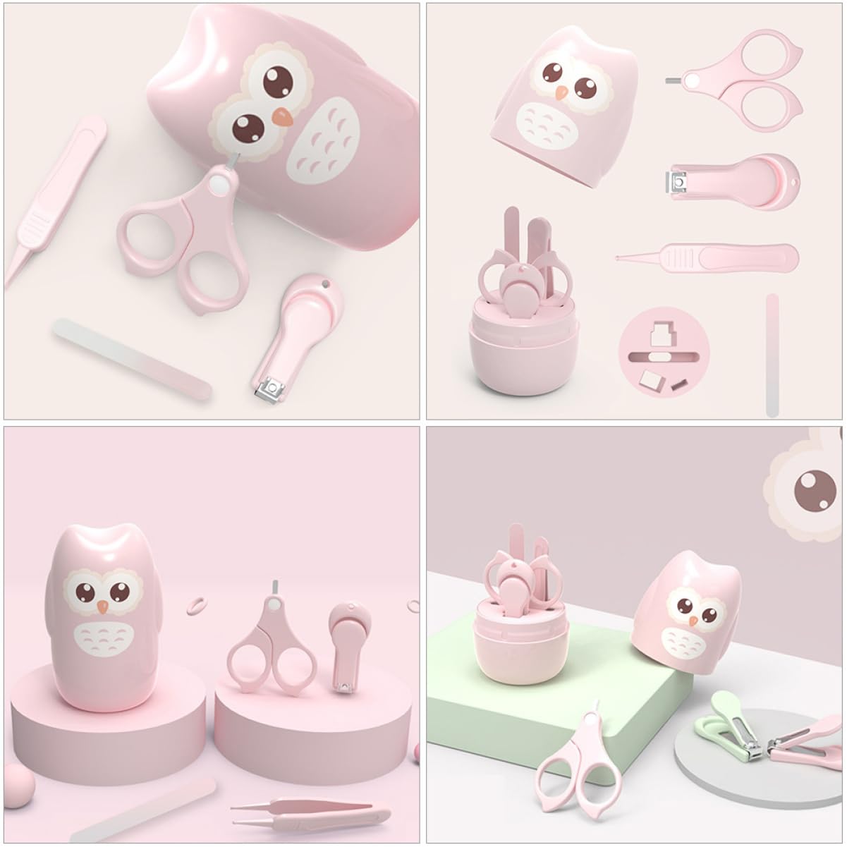 ifundom Nail File Baby Care Kit Baby Nail Clippers Tweezers Scissors Manicure for Newborns