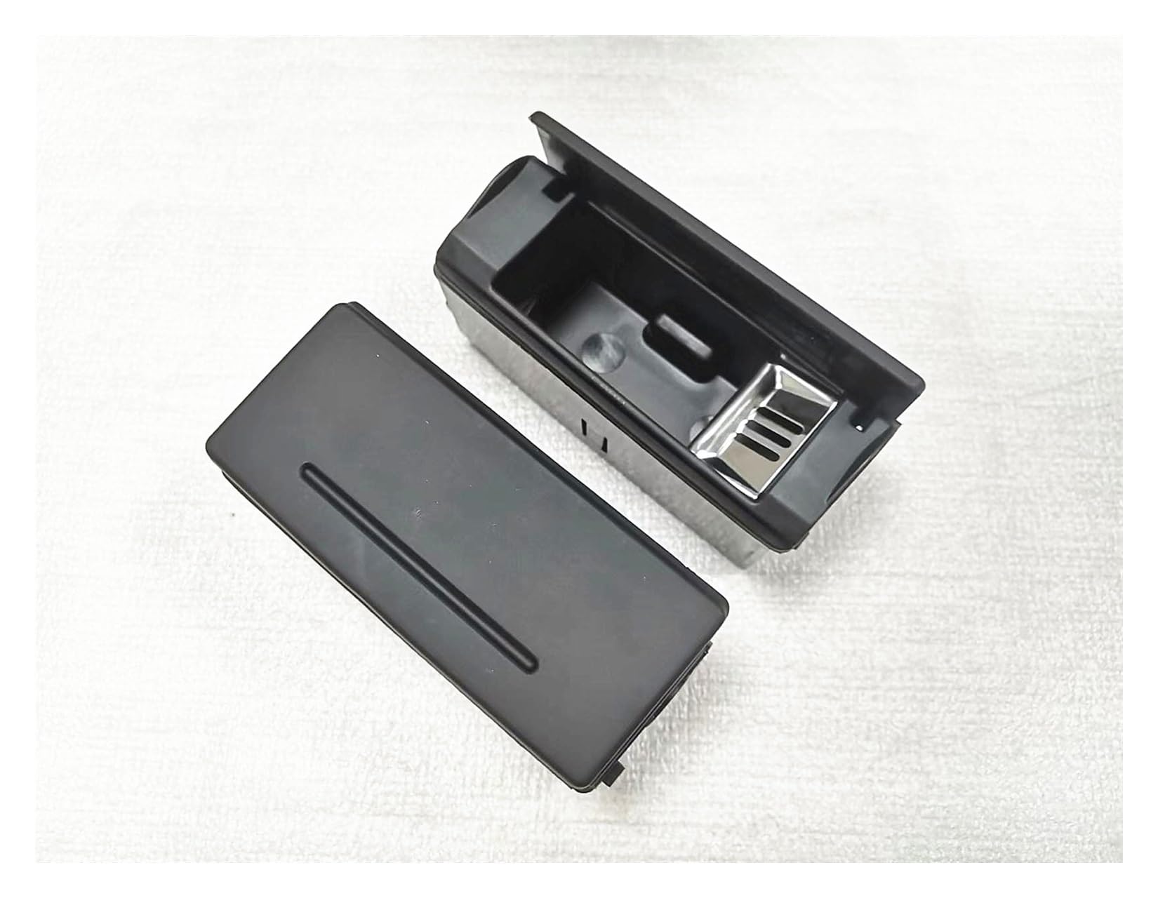PAAR Aschenbecher mit schwarzer Tür hinten, passend for Audi, passend for A6 C5 C6 S6 Q7 RS6 1998–2011, 4B0 857 406 B, 4B0 857 405B (Color : RH)