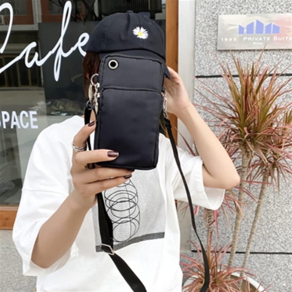 Simple Ladies Mini Sports Bags Multifunction Arm Bag Print Wallet Universal Mobile Phone Case Pouch(C)